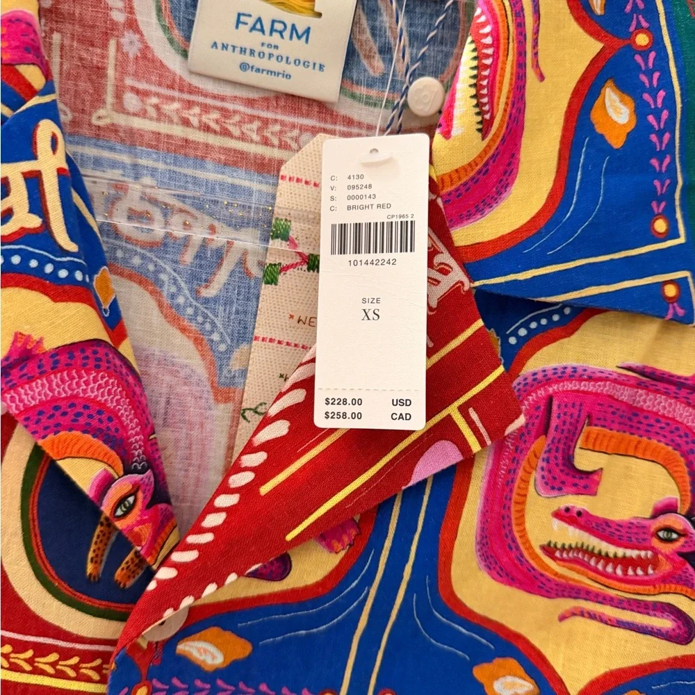 Anthropologie X Farm rio scalloped dress - Picture 3 of 4